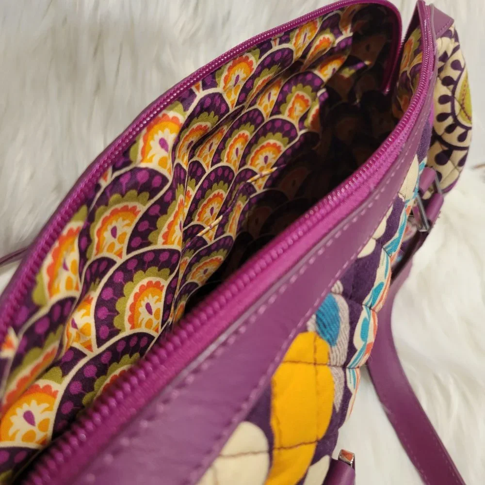 Vera Bradley “Plum Crazy” Satchel Bag